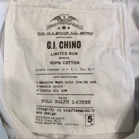 Polo Ralph Lauren “G.I. Chino” Pants - Picture 4 of 4